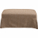 Alhambra Rectangular Ottoman in Alani Ochre Fabric